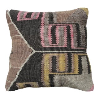 Vintage Kilim Rug Pillow Cover For Sale