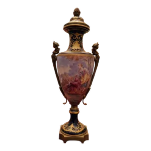 Antique Museum Quality French Sevres Style Palace Bronze Romantic Urn