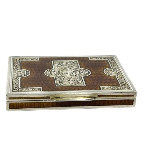 Viennese Silver Enamel Guilloche Box, 1922 For Sale - Image 4 of 12