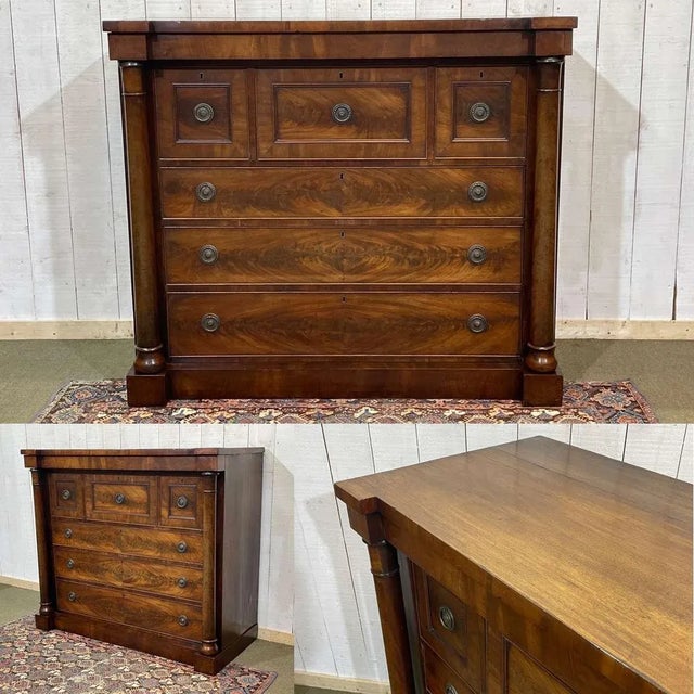 Victorian Mahogany Chest of Drawers, 19th Century For Sale - Image 3 of 18
