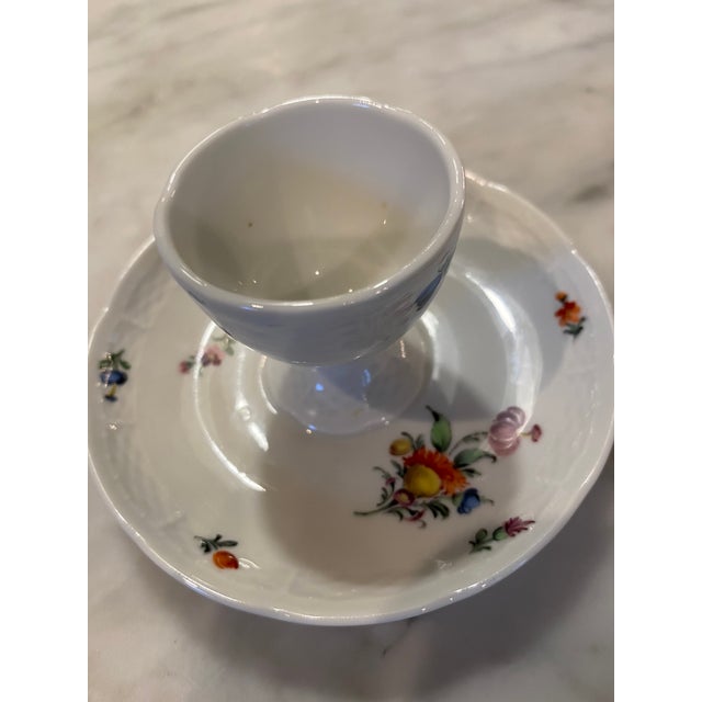 Ceramic Antique Nymphenburg Porcelain Egg Cups - Set of 6 For Sale - Image 7 of 11