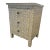 Rh Seashell Inlay Night Stand With Gold Brass Drawer Pulls - Grey, Off White For Sale