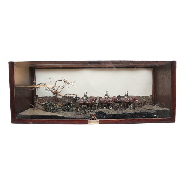 Diorama of Royal Artillery Gun Team, 1920s For Sale