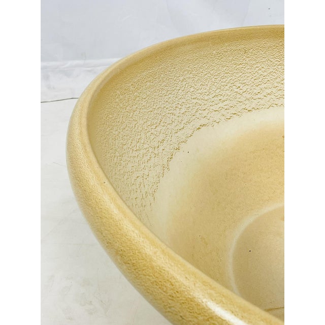 1980s Large Gainey Ceramics California Architectural Stoneware Planter Bowl For Sale - Image 9 of 17