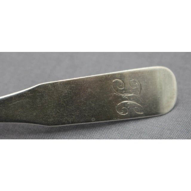 Set of 12 1816 Coin Silver Teaspoons by John Erwin For Sale - Image 4 of 5