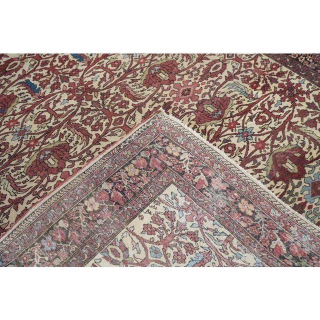 Late 19th Century Antique Farahan Sarouk Rug 4'6'' X 6'8'' For Sale - Image 10 of 10