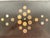 The Couroc Company Mid-Century Coins of the World Tray With Original Stand For Sale - Image 4 of 10