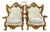 Baroque Style King Throne Chair – Off-White Leather Upholstery For Sale