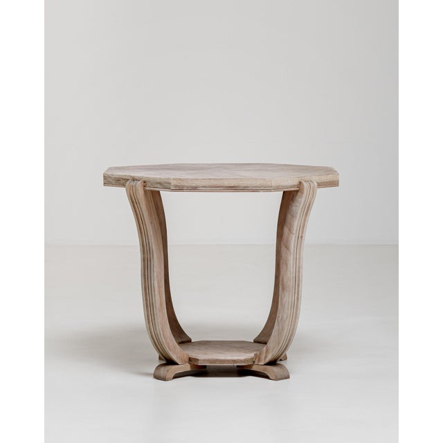 1920s Oak Art Deco Octagonal Coffee Table For Sale - Image 10 of 12