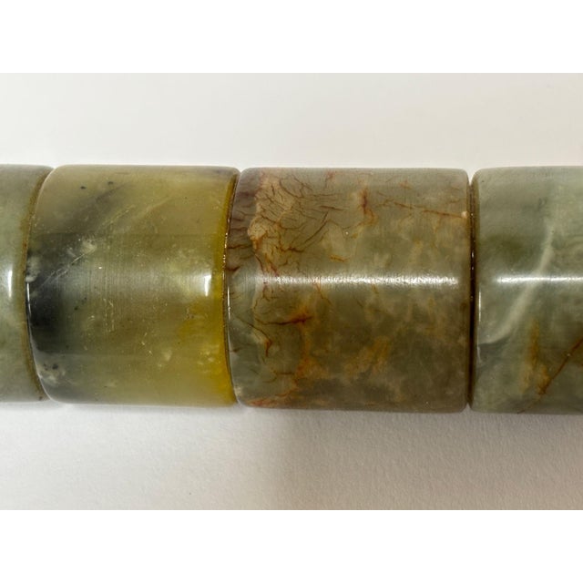 Chinese Jade Bone and Horse Hair Calligraphy Brush Hand-Carved 15 In For Sale - Image 12 of 12