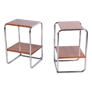 Bauhaus Bedside Tables by M. Breuer for Thonet, Germany, 1920s, Set of 2 For Sale
