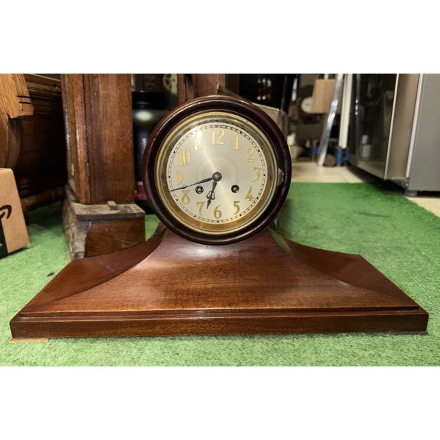 Antique French Edwardian Mantel Clock by Samuel Marti For Sale In Los Angeles - Image 6 of 11
