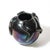 Glass Mid-Century Hand-Blown Murano Iridescent & Black Glass Vase W/ Sculptural Detail For Sale - Image 7 of 14
