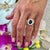 Metal Natural Sapphire Diamond Ring 14k W Gold 5.81 TCW Certified For Sale - Image 7 of 9