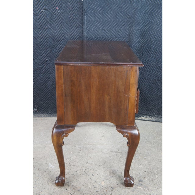 1980 Ethan Allen Georgian Court Cherry Lowboy Console Table Hall Chest 11-9205 For Sale - Image 14 of 14