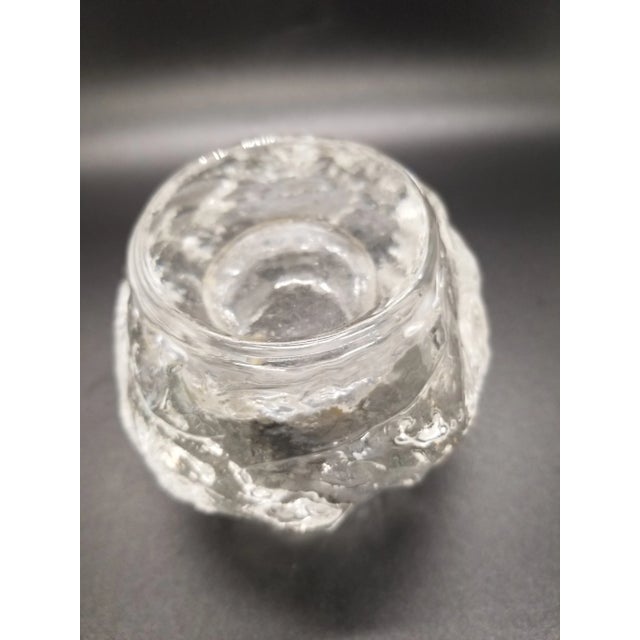 Hollywood Regency Vintage Kosta Boda Art Glass Snowball Votive, Sweden For Sale - Image 3 of 4