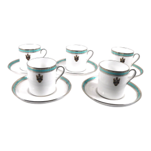 1930s Spode Copeland Demitasse Tea Cups in Admoral - 10 Pieces