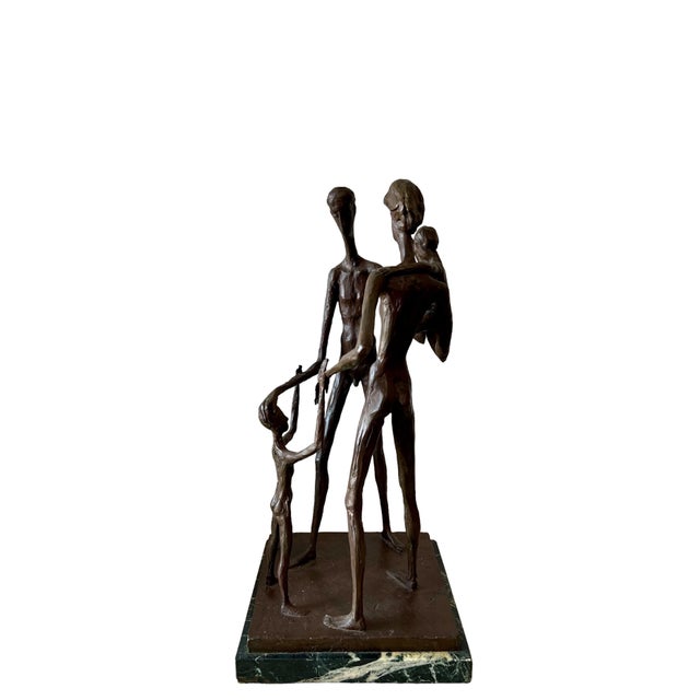 This is a mid 20th century mod abstract large bronze sculpture by Wolfgang Behl (German/American, 1918-1994). The...