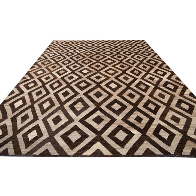 21st Century Contemporary Turkish Kilim Wool Rug For Sale - Image 10 of 13