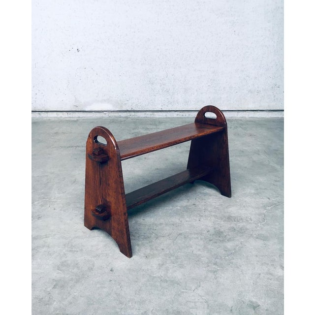 Handcrafted Jointed Two Tier Side Table, France, 1950s For Sale - Image 15 of 18