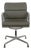 EA208 Chair in Olive Green Leather by Charles Eames, 2000s For Sale