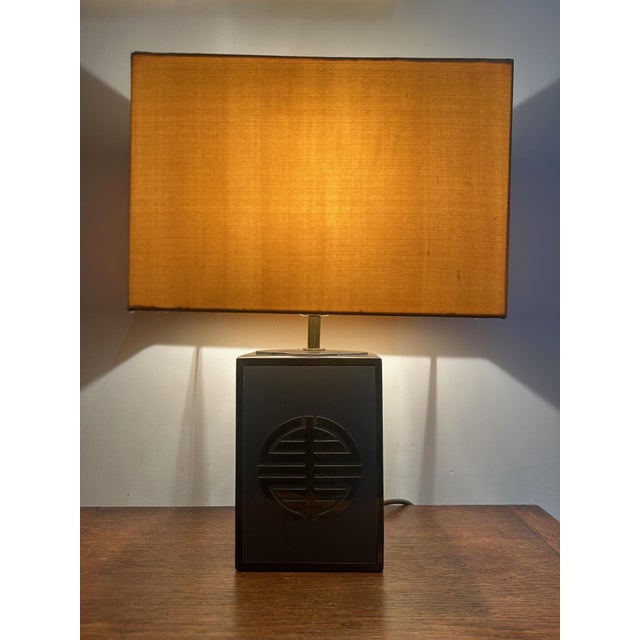 Vintage Steel and Brass Lamp, 1970 For Sale - Image 10 of 15