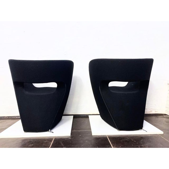 Victoria & Albert Armchairs in Black by Ron Arad for Moroso, 2000s, Set of 2 For Sale - Image 9 of 18