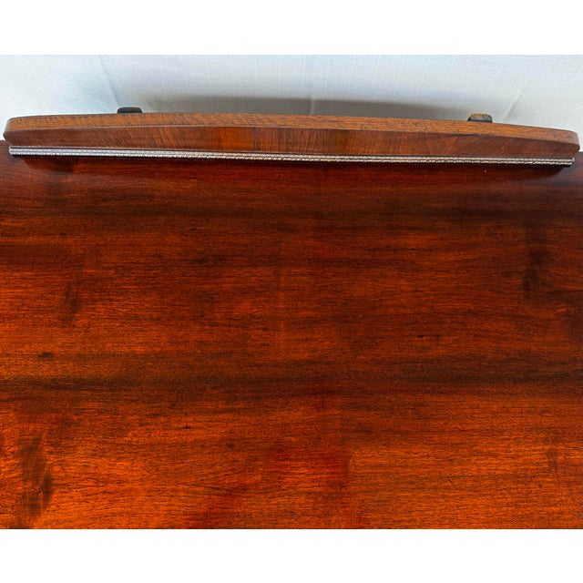 Wood 1920s Northern Furniture Co. Flame Mahogany 5-Drawer Highboy Dresser – Restored Patina For Sale - Image 7 of 12