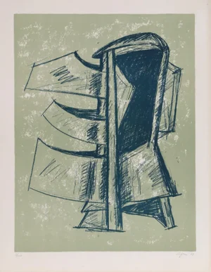 1969 Sculpture Study II, Seymour Lipton Print