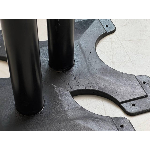 Vintage Cast Iron Table Legs from Trewa, Switzerland, 1970s, Set of 2 For Sale - Image 7 of 16