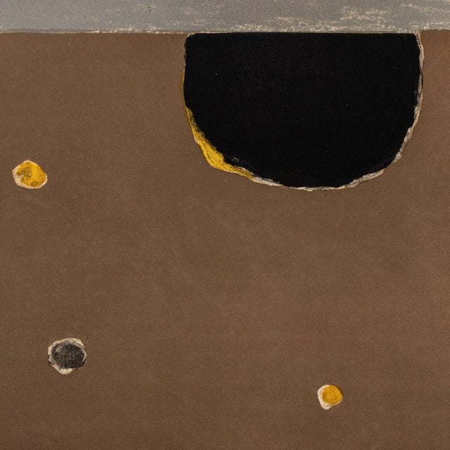 Abstract Manfred Schwartz "Somber Planet" Lithograph For Sale - Image 3 of 6