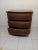 1980s Tropical Tommy Bahama Style Bachelor Chest Brown Wood 3 Drawer For Sale - Image 4 of 6