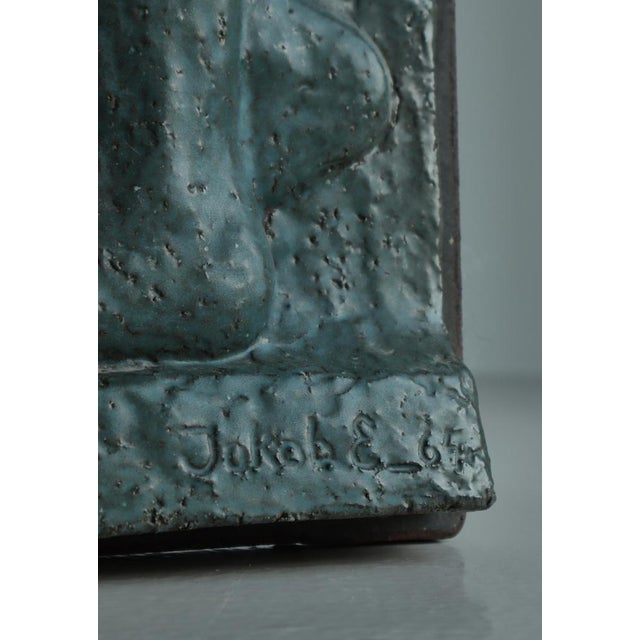 Large Stoneware Wall Relief by Niels Jakob Eriksen, 1965 For Sale - Image 14 of 16