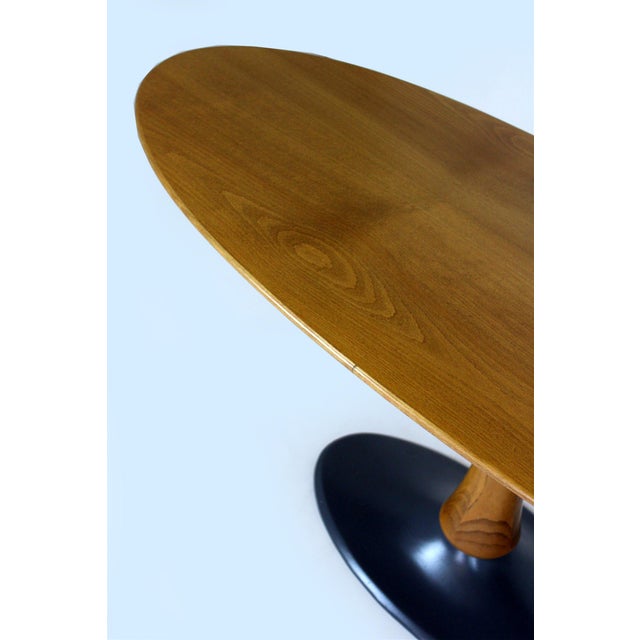 Mid-Century Modern Mid-Century Modern Oval Ash Tulip Coffee Table from Drevotvar Jablonné Nad Orlicí, 1960s For Sale - Image 3 of 13