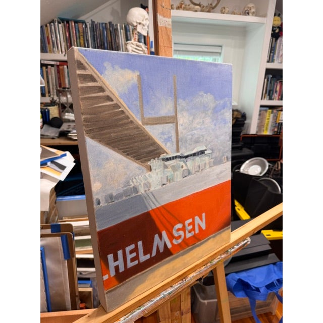 Very Close 2019 Oil on Canvas 20 H x 16 W in. By Kathleen Varadi A striking contemporary oil painting capturing the...