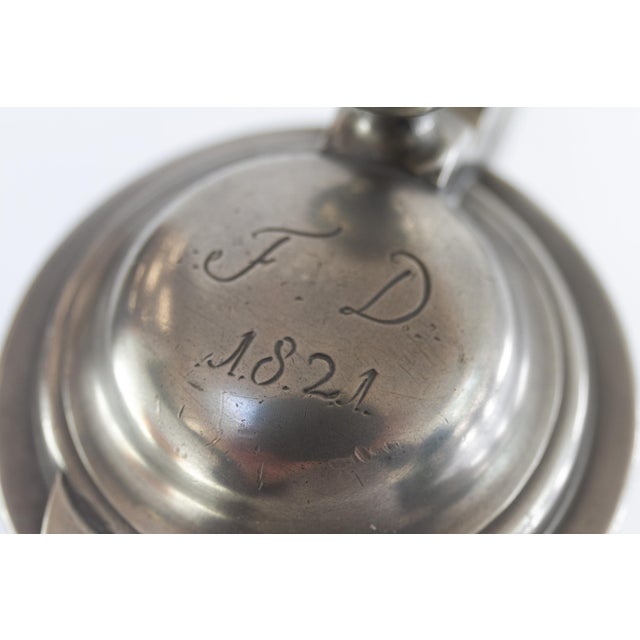 Antique German Pewter Tankards, Early 19th Century, Set of 4 For Sale - Image 4 of 18