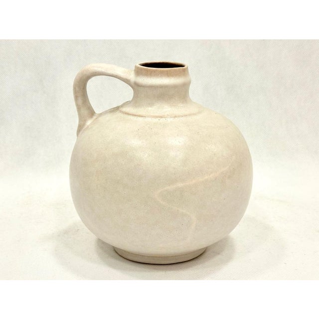 Beige German Ceramic Jug from Strehla, 1960s For Sale - Image 8 of 8