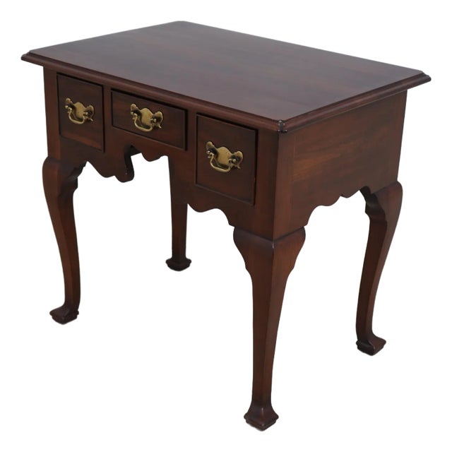 Statton Old Towne Cherry 3 Drawer Lowboy Dressing Table For Sale