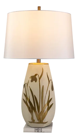 Gilded Iris Lamp
