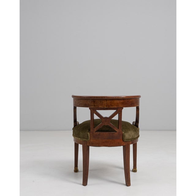 19th Century French Empire Style Tub Chair In Original Patina For Sale - Image 18 of 18