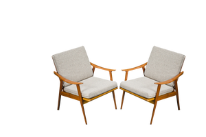 Set of Model 563 Chairs by Fredrik Kayser for Vatne Lenestolfabrikk, Norway, 1960s
