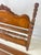 Wood Early 20th Century Depression Era Colonial Revival Turned Cannonball Full Size Bed For Sale - Image 7 of 10