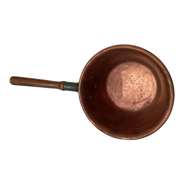 1920s Handmade Italian Copper Polenta Pot For Sale