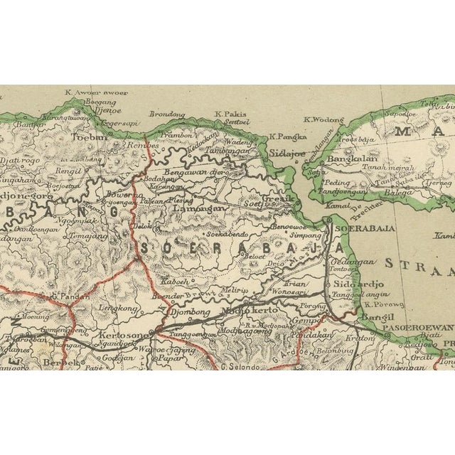 Map of Java, Madura and Bali, 1884 For Sale - Image 10 of 12