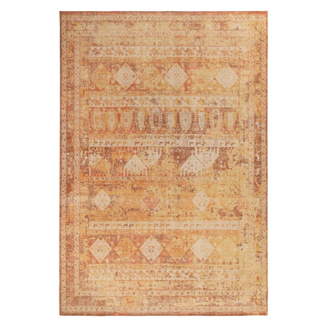 Rug & Kilim’s Oversized Distressed Cairo Rug in Burnt Orange, 12x18 For Sale In New York - Image 6 of 6