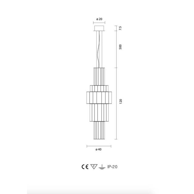 T Gr Custom Combination Suspended Lamp by Stephen Burks Babel for Parachilna For Sale - Image 12 of 13