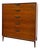 Merton Gershun for Dillingham Esprit Walnut 5-Drawer Highboy Dresser – Mid-Century Modern Tallboy. For Sale