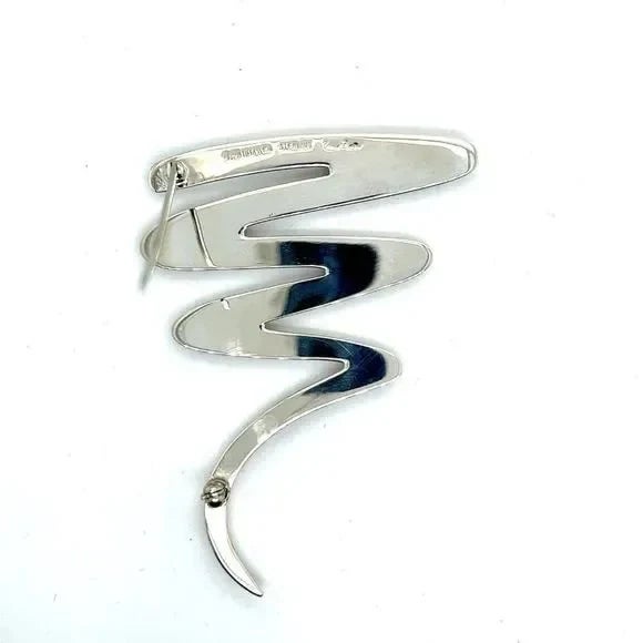 Contemporary Tiffany & Co Estate Brooch Pin Sterling Silver By Paloma Picasso For Sale - Image 3 of 8