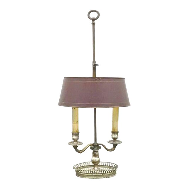 Antique Double Arm Bouillete Lamp For Sale