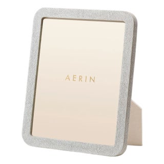 AERIN Modern Faux Shagreen Frame, Dove - 8" x 10" For Sale